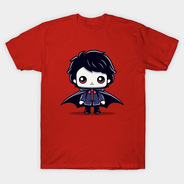 Kid Vampire Halloween Character T-Shirt by Mad Swell Designs